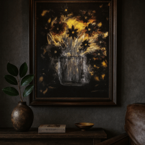 Bloomed In Darkness Canvas Print