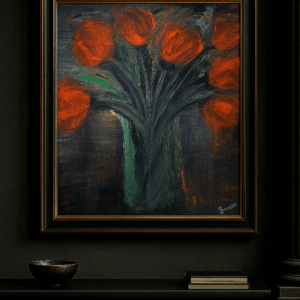 Something In Orange- thin canvas print