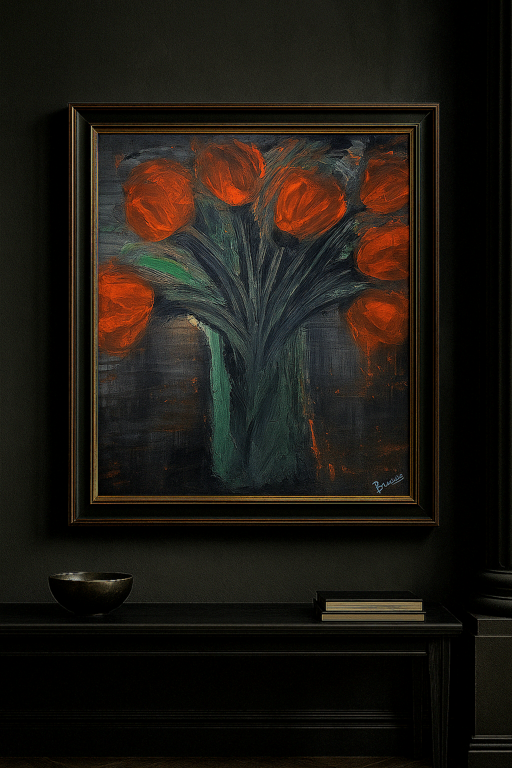 Something In Orange- thin canvas print