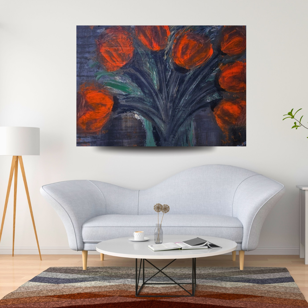 Something In Orange- thin canvas print - Image 2