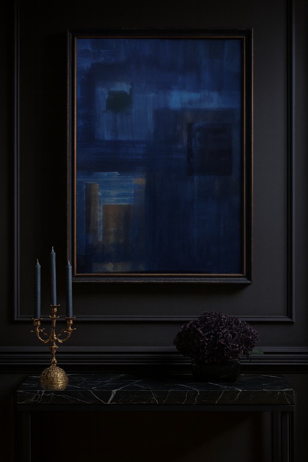Blue Hour-Framed Canvas Print