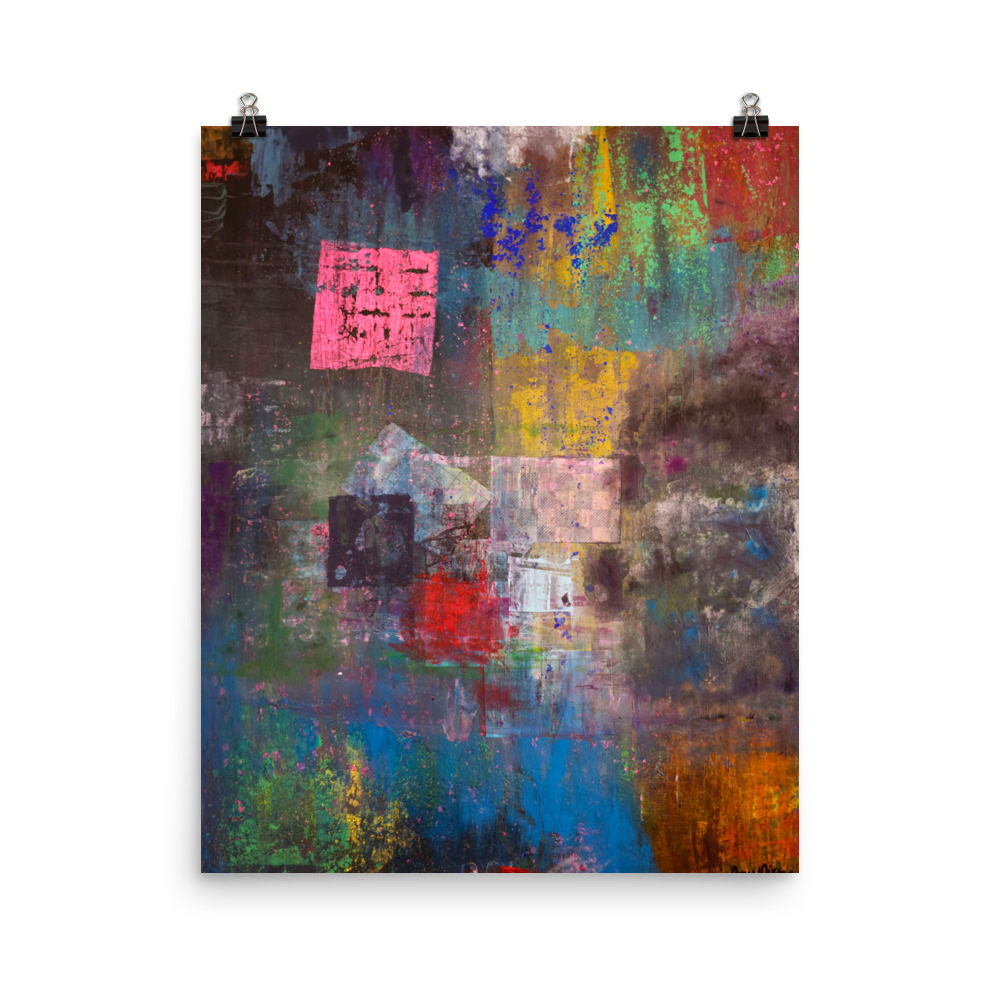 Her Light Against His Weight- Luxury Poster Print - Image 2