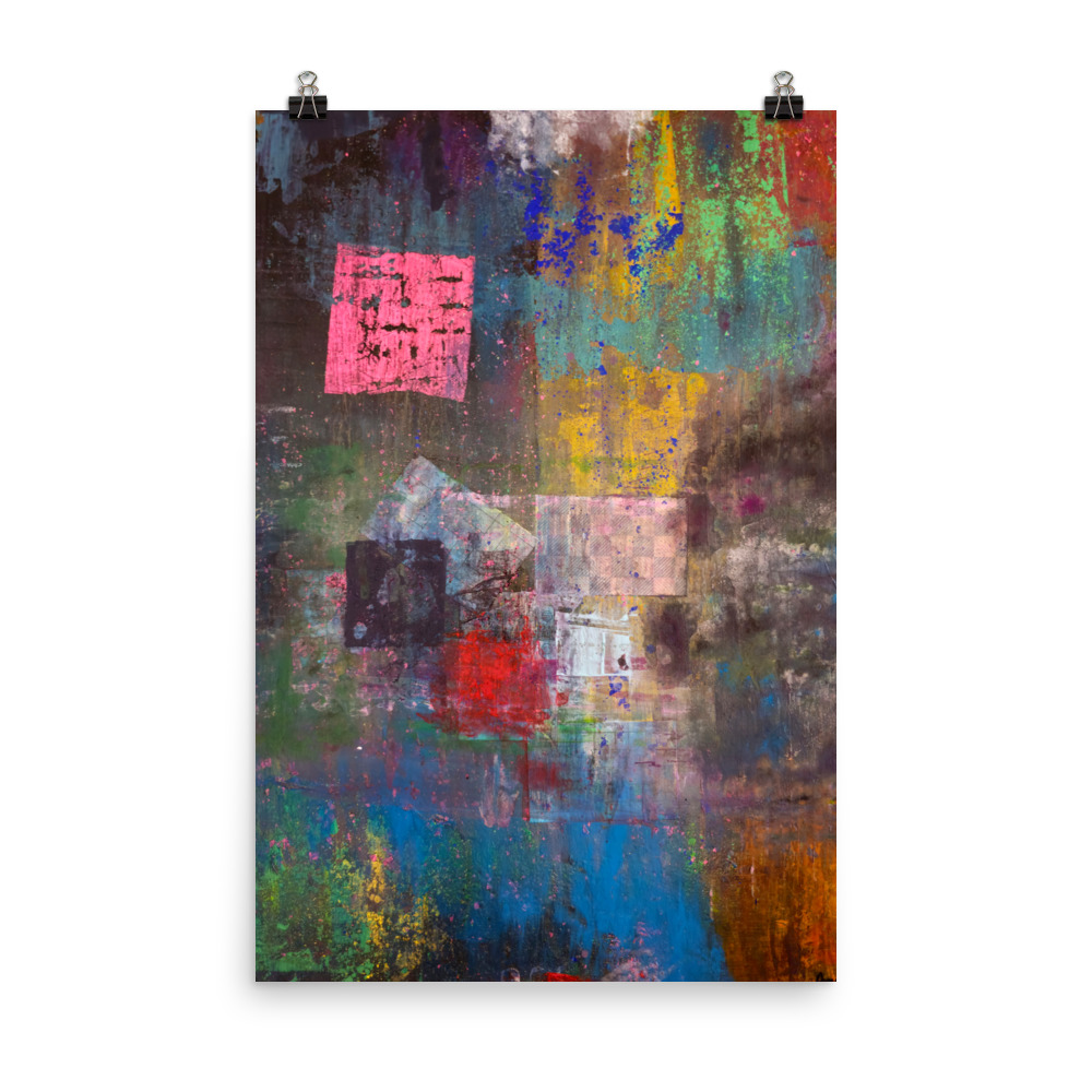 Her Light Against His Weight- Luxury Poster Print - Image 3