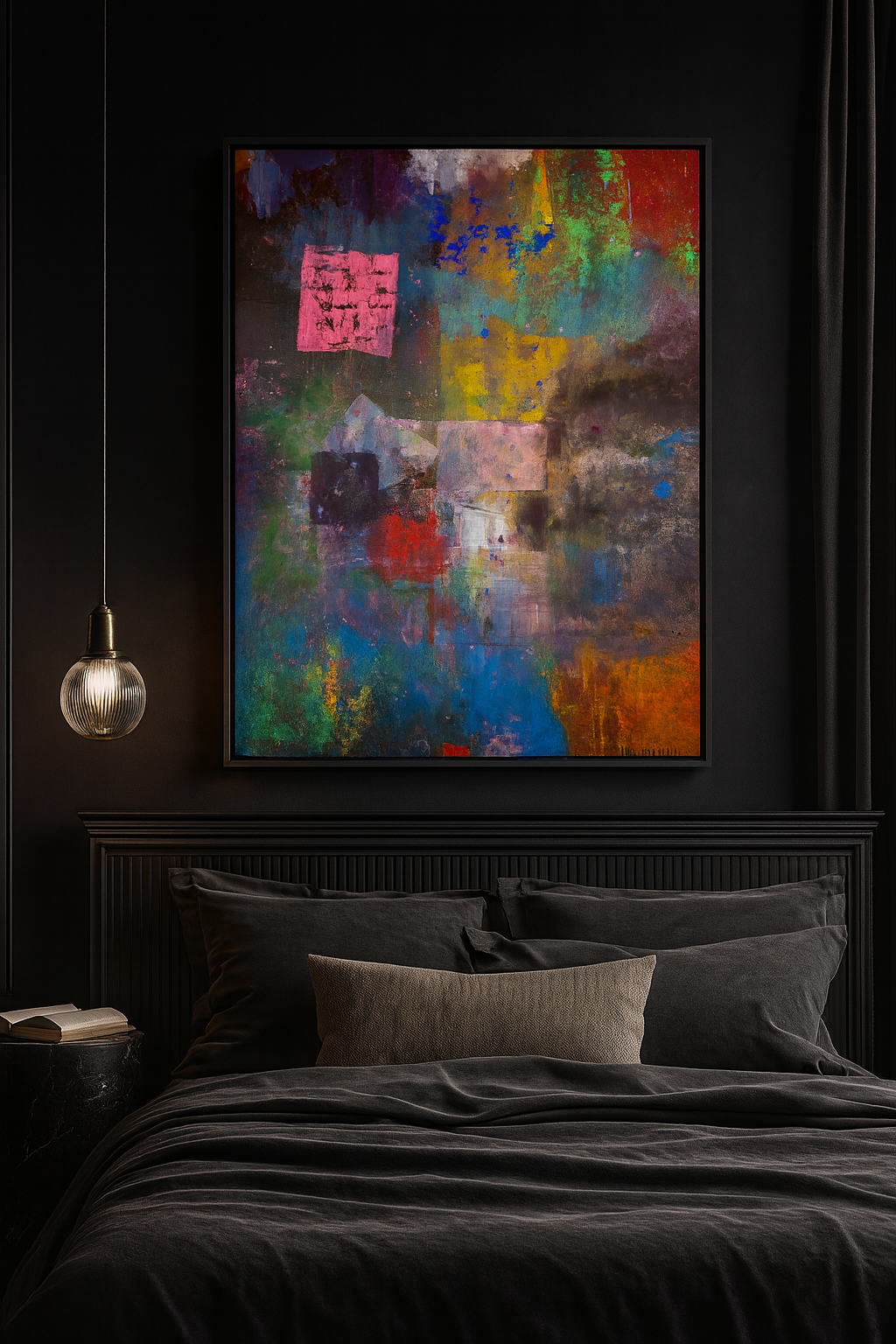 Her Light Against His Weight- Luxury Poster Print