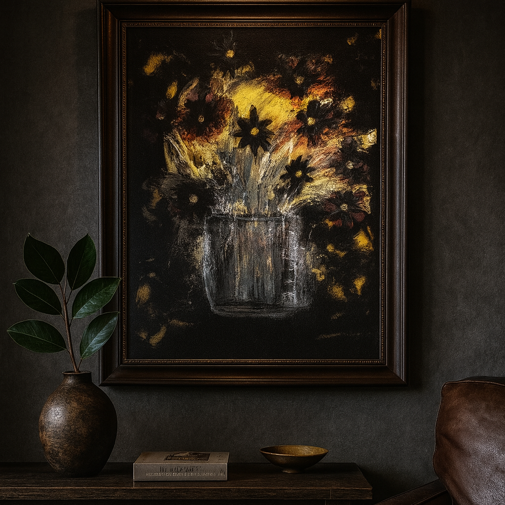Abstract Art, Modern Art, Original Painting, Acrylic Painting, Contemporary Art, Healing Through Art, Midnight Horizon, Peace by Piece Art 333